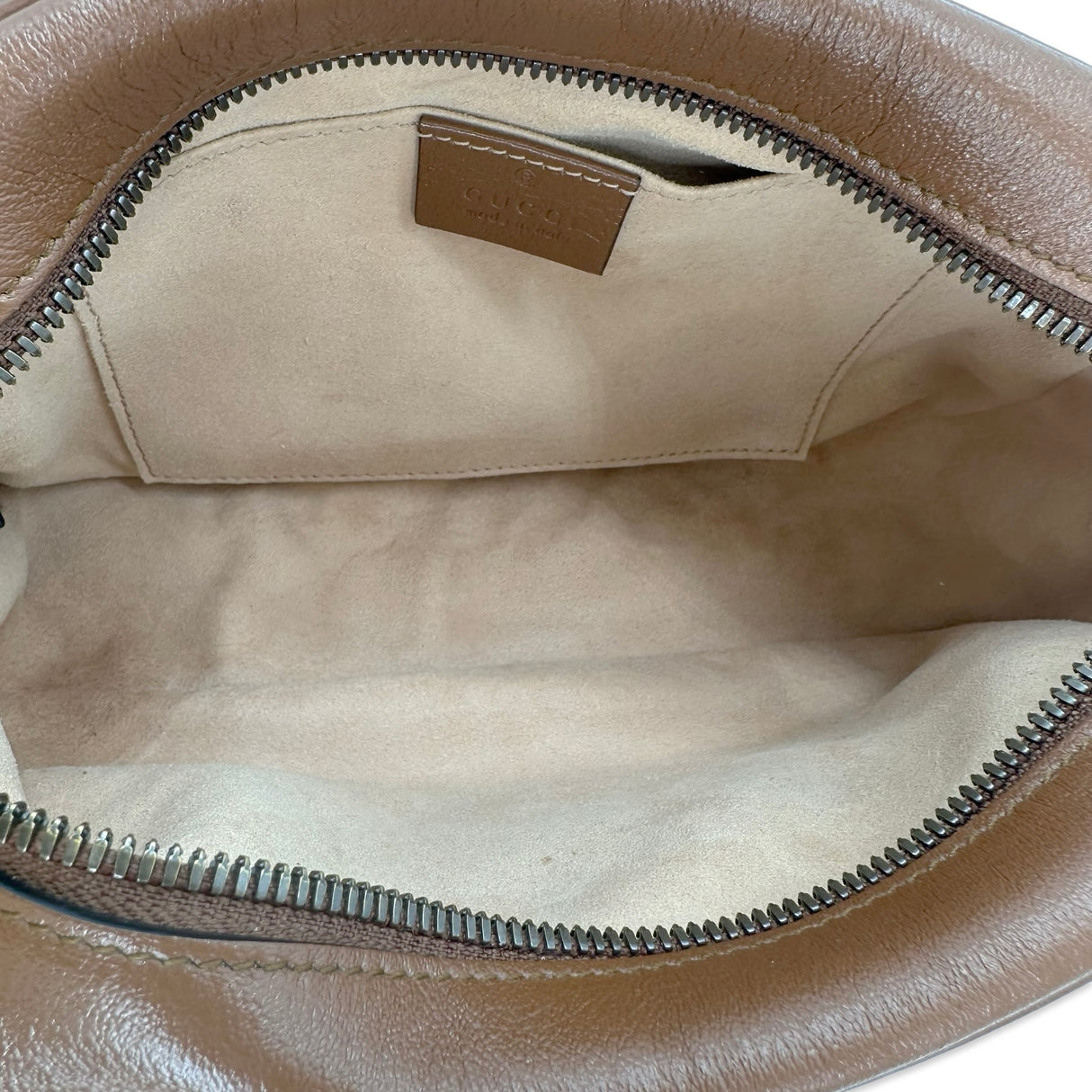 GUCCI: Diagonal Quilted Leather GG Marmont Small Camera Bag
