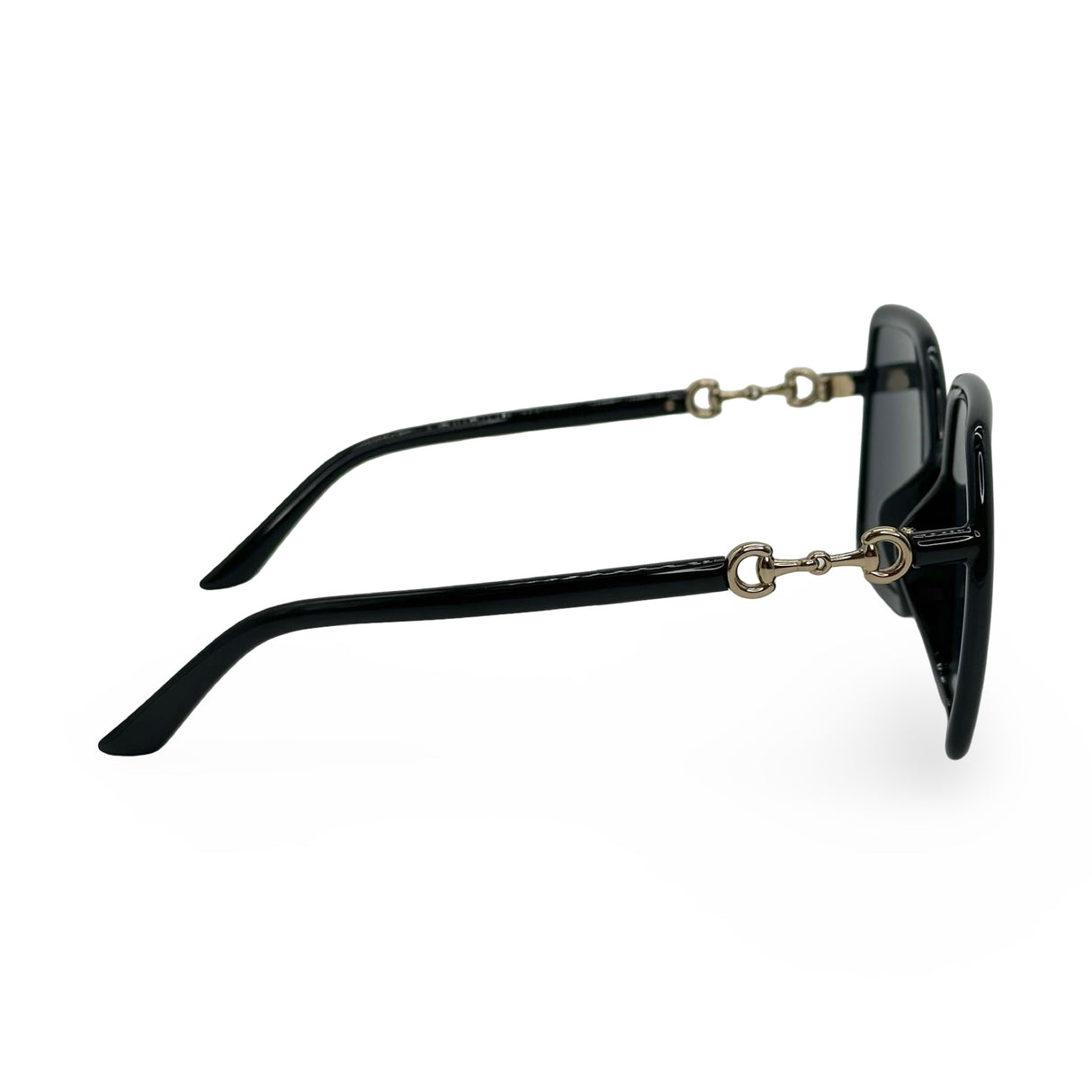 GUCCI: Horsebit Square Sunglasses