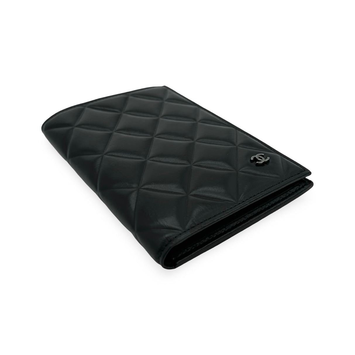 CHANEL: Quilted Lambskin Passport Holder