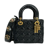 Cannage Calfskin Small Badges Lady Dior