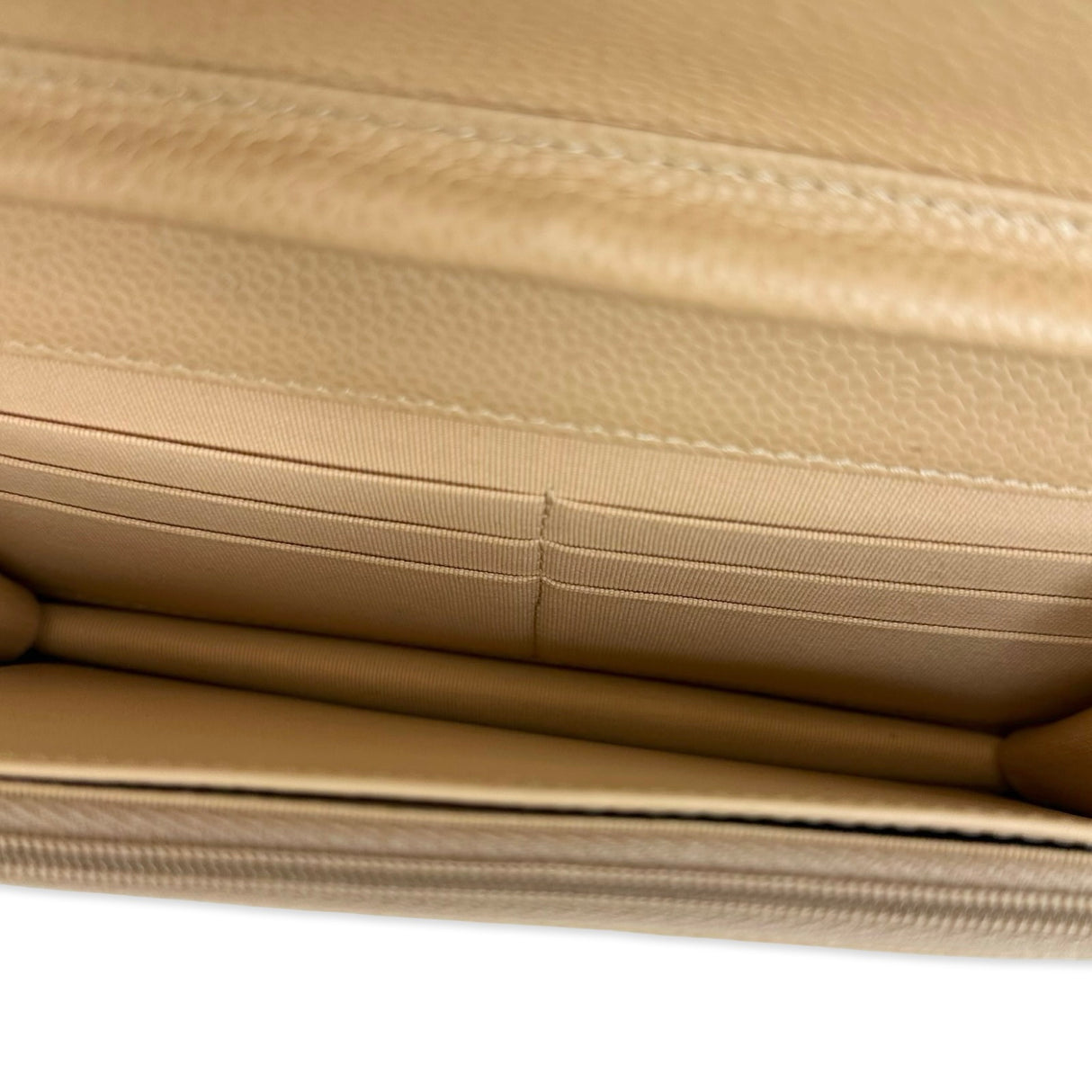 Quilted Caviar Classic Wallet on a Chain