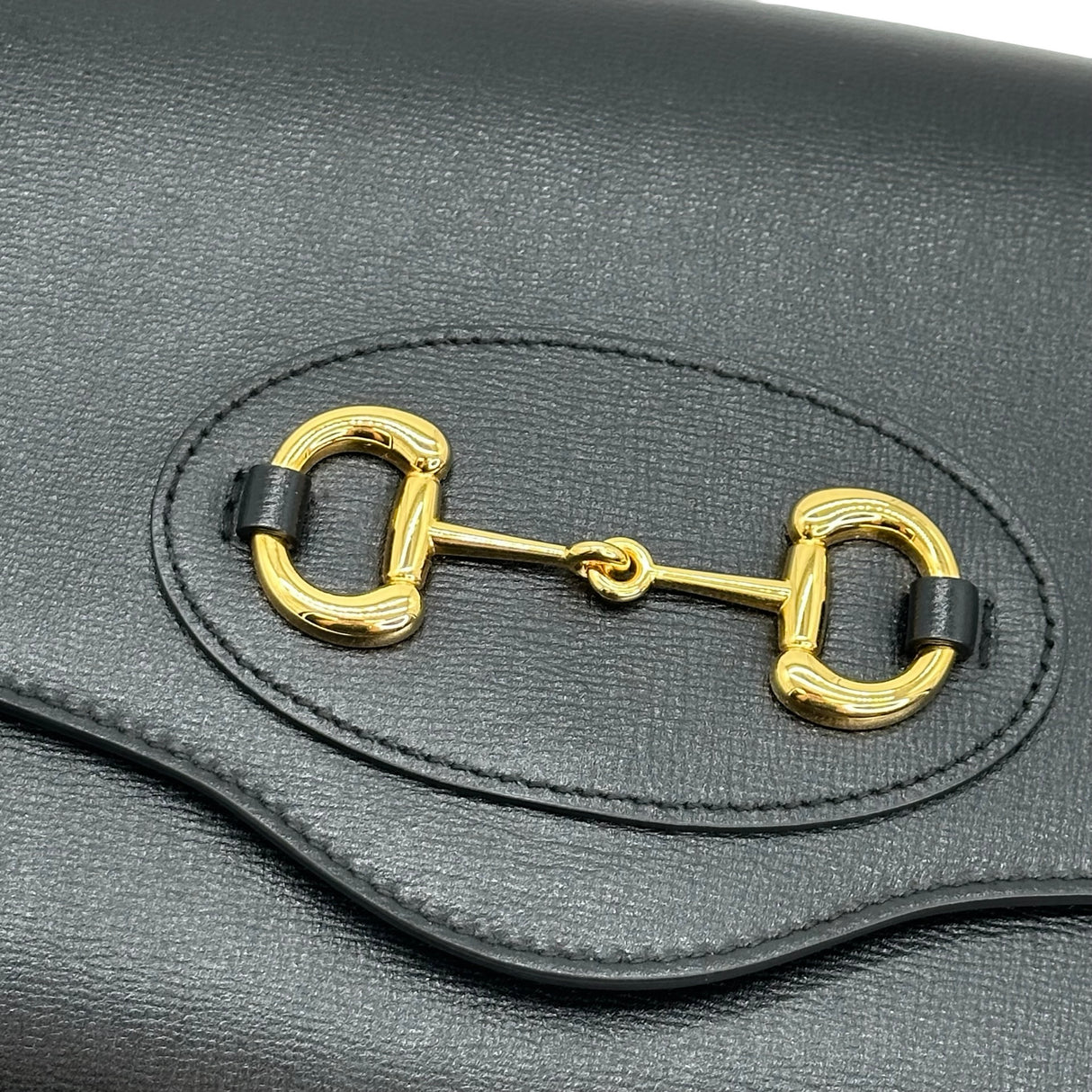 GUCCI: Leather Horsebit 1955 Small Shoulder Bag