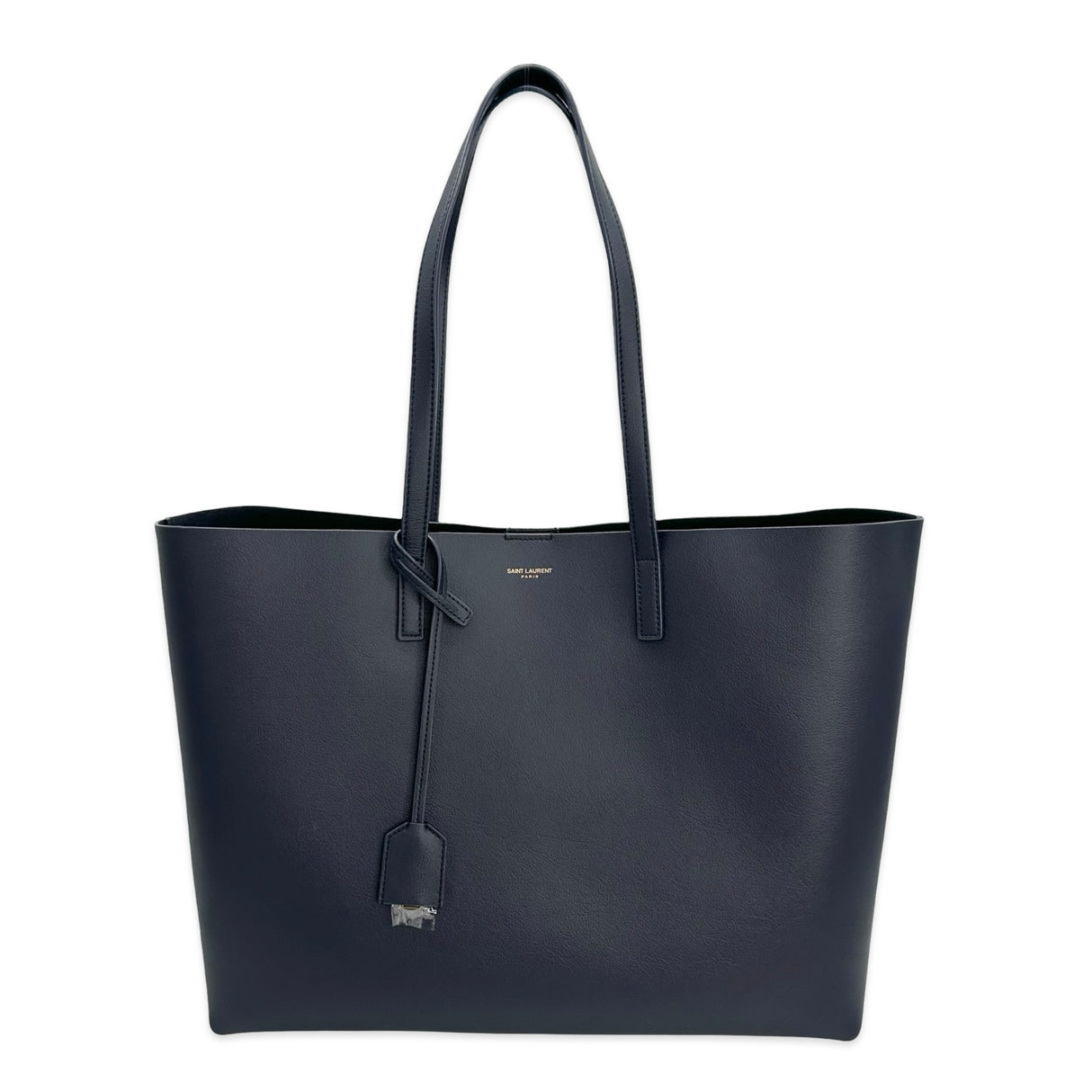 SAINT LAURENT: Leather Shopping Tote