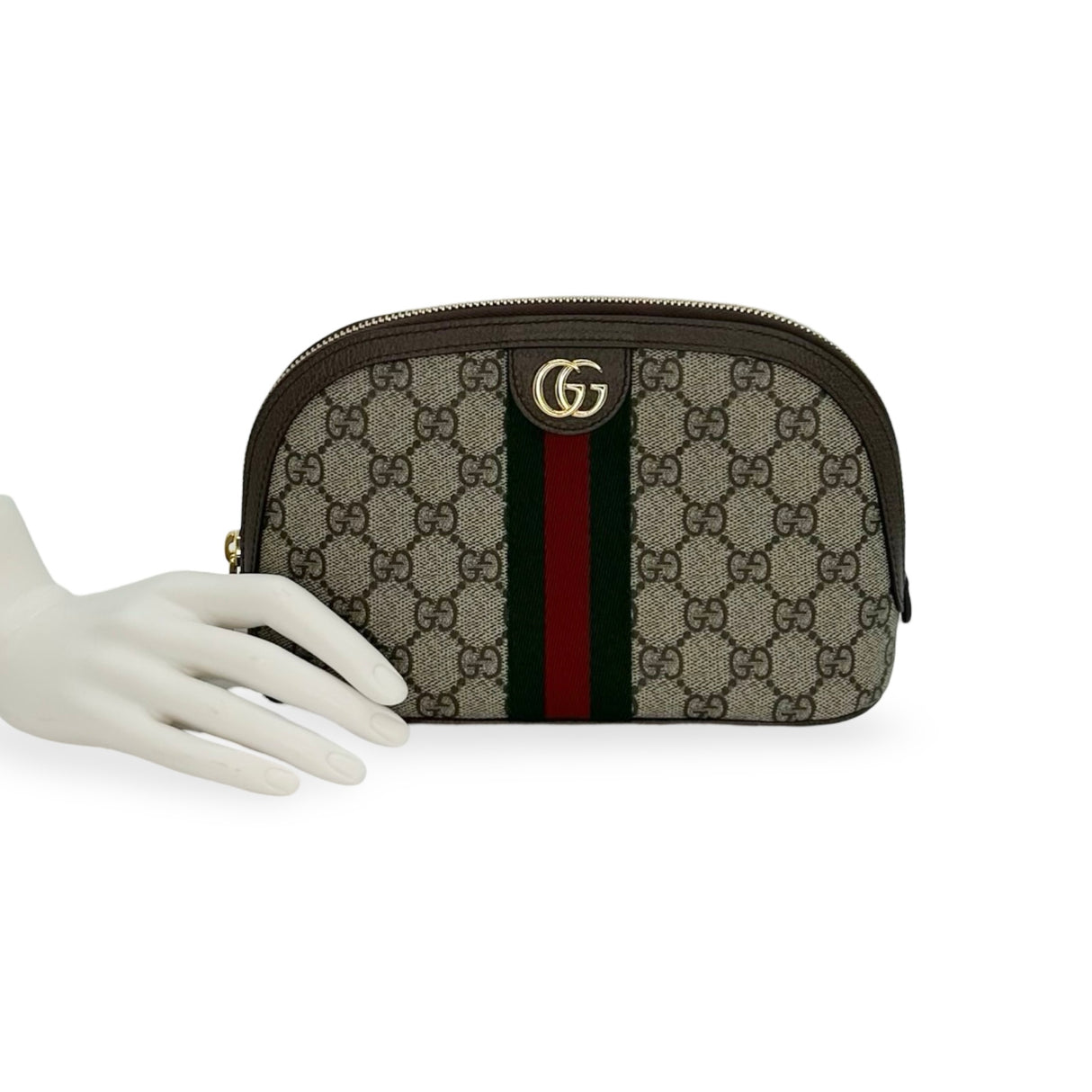 GUCCI: GG Supreme Large Ophidia Cosmetic Bag