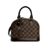 LOUIS VUITTON: Damier Ebene Alma BB