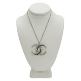 CHANEL: Baguette Crystal CC Dubai Moon Pendant Necklace
