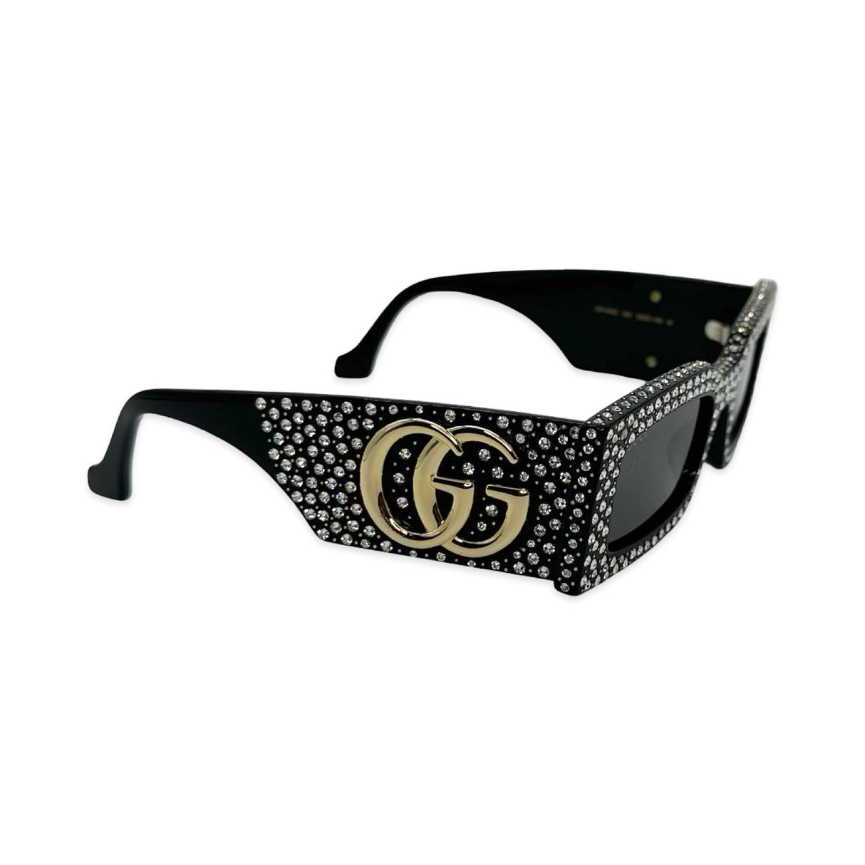 Crystal GG Rectangle Sunglasses
