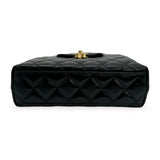 CHANEL: Quilted Calfskin Nano Kelly Top Handle Bag