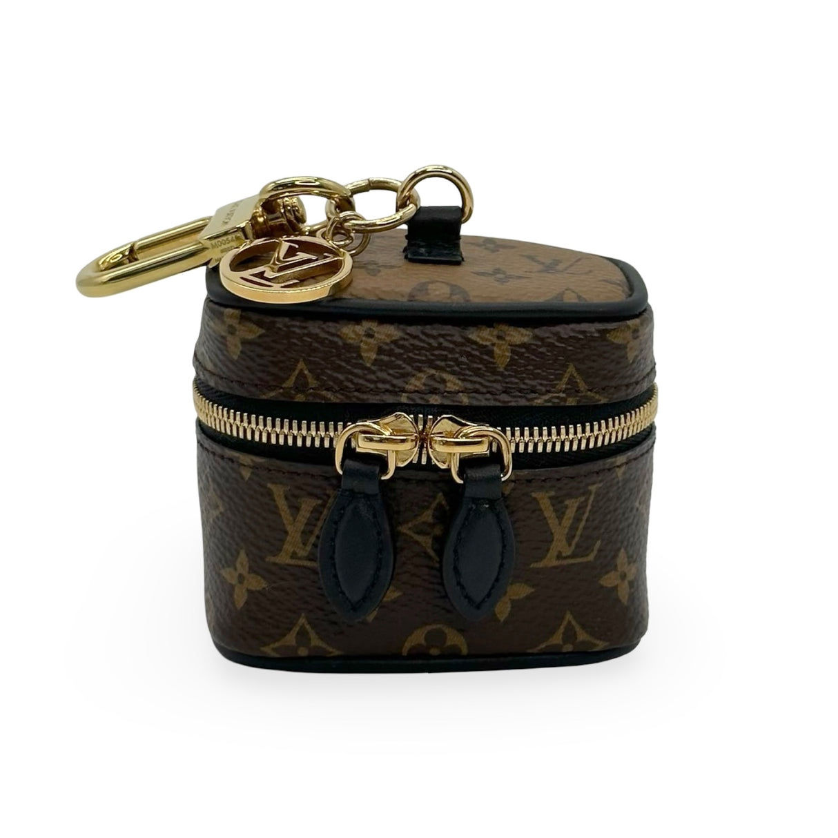 LOUIS VUITTON: Monogram Reverse Mini Vanity Bag Charm