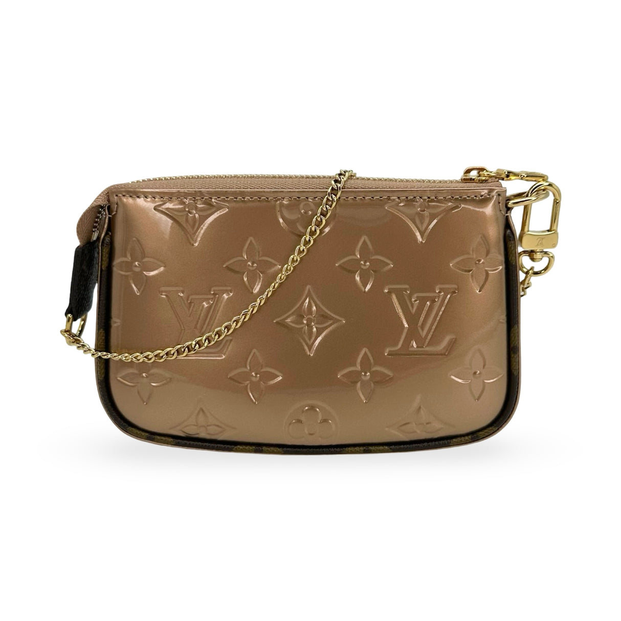 LOUIS VUITTON: Monogram Vernis Mini Pochette Accessoires