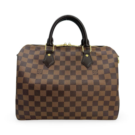 LOUIS VUITTON: Damier Ebene Speedy Bandouliere 30