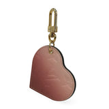 LOUIS VUITTON: Monogram Vernis Heart Bag Charm