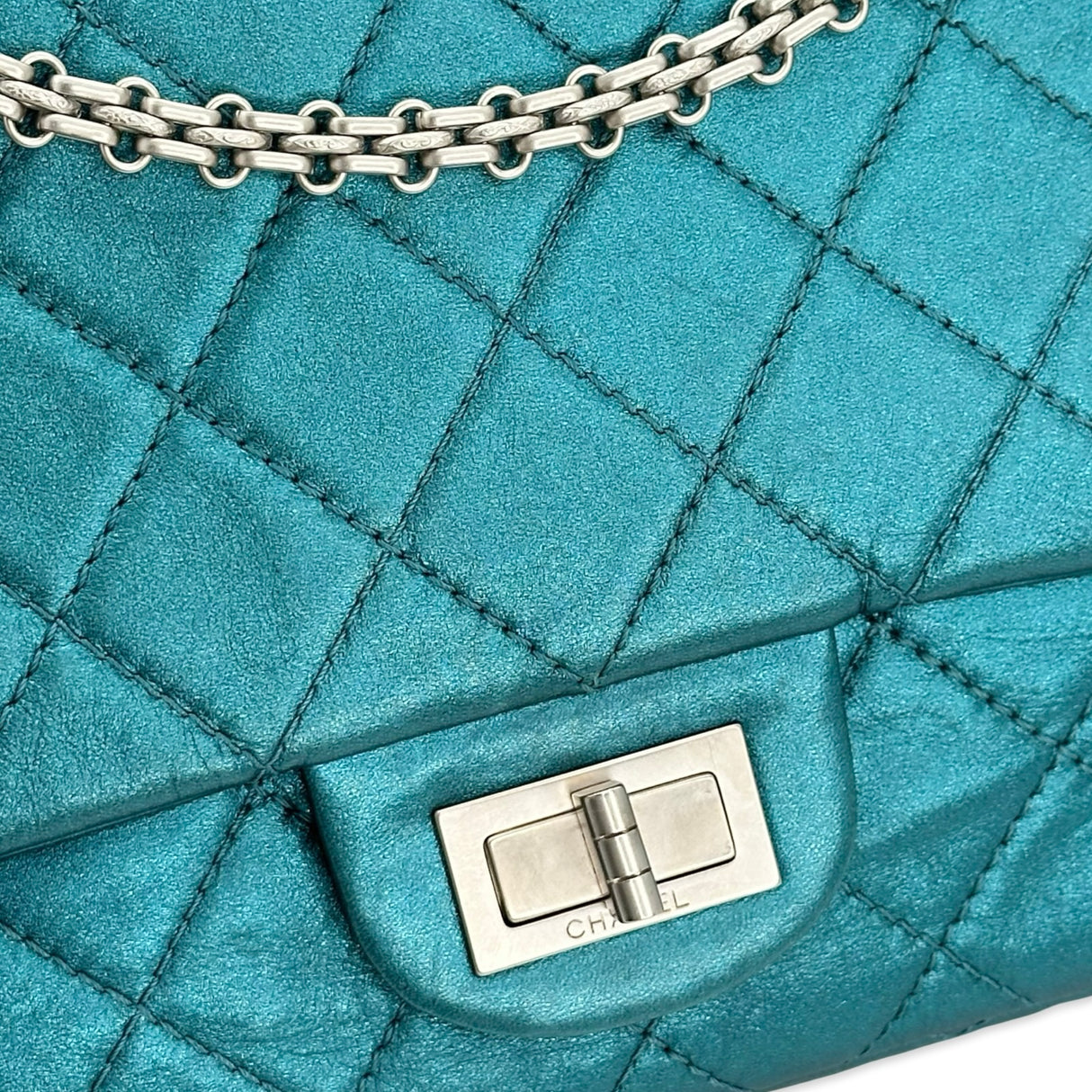 CHANEL: Quilted Calfskin Iridescent 2.55 Reissue Flap Bag