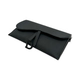 CHRISTIAN DIOR: Ultramatte Long Saddle Wallet with Chain
