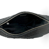 PRADA: Crochet Raffia Triangle Shoulder Bag
