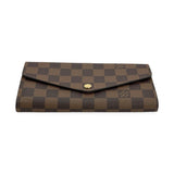 LOUIS VUITTON: Damier Ebene Sarah Wallet