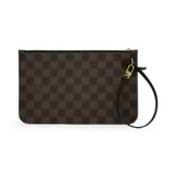 LOUIS VUITTON: Damier Ebene Neverfull Pochette