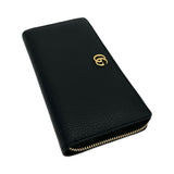 Grained Calfskin GG Marmont Zip Around Wallet