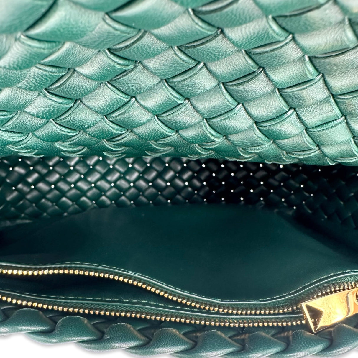 Padded Intreccio Lambskin Cobble Shoulder Bag