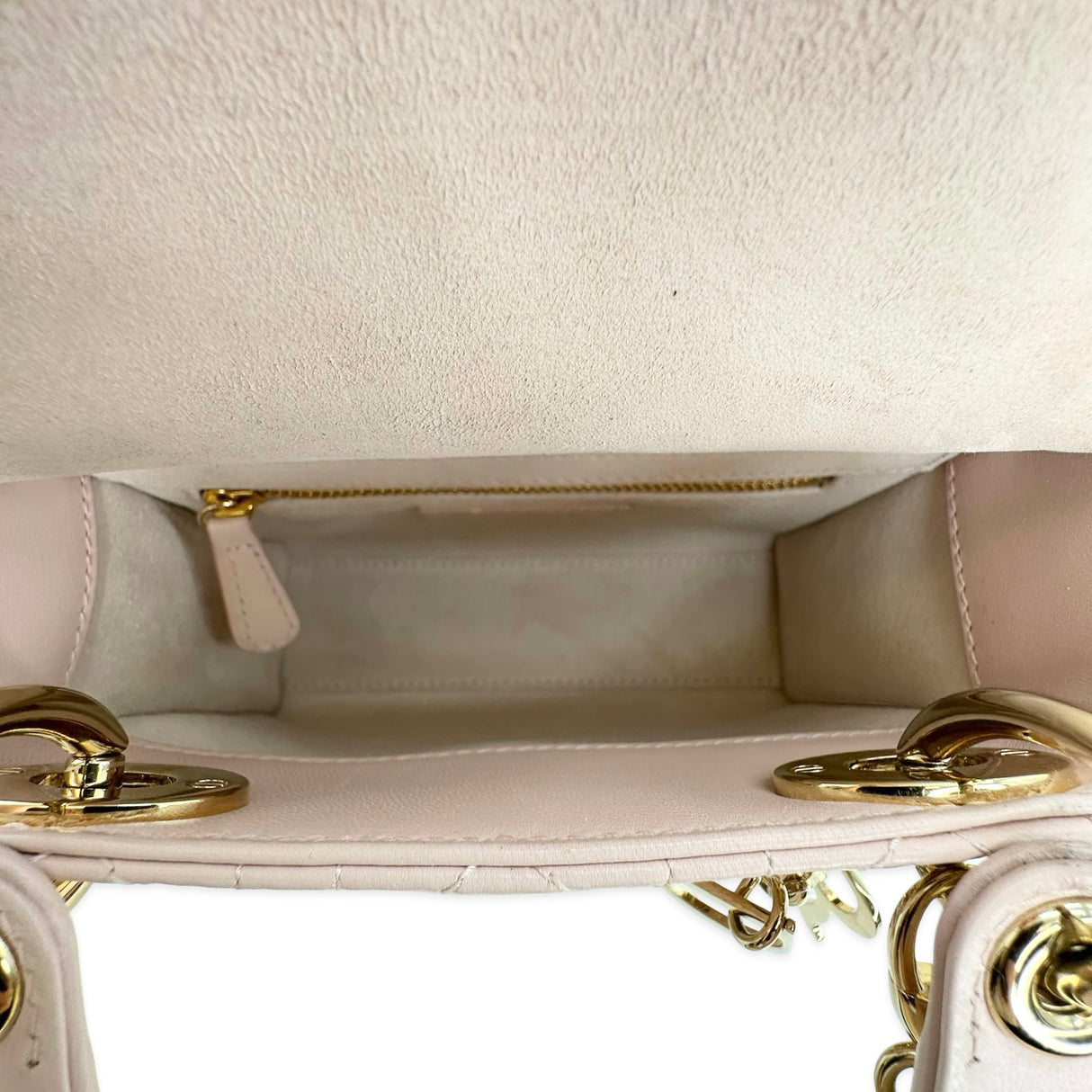 CHRISTIAN DIOR: Cannage Mini Lady Dior