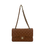 CHANEL: Quilted Caviar Small Classic Double Flap