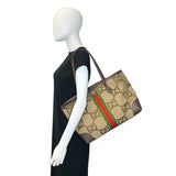 GUCCI: Jumbo GG Canvas Large Ophidia Tote