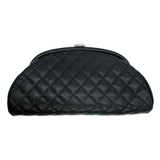 CHANEL: Quilted Caviar CC Timeless Clutch
