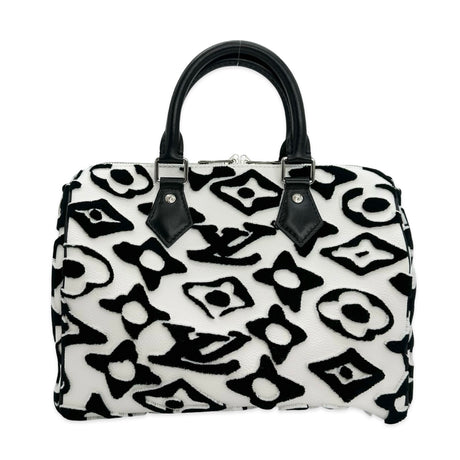 LOUIS VUITTON: x Urs Fischer Tufted Monogram Speedy Bandouliere 25