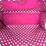 CHANEL: Leather See Through Shopping Tote