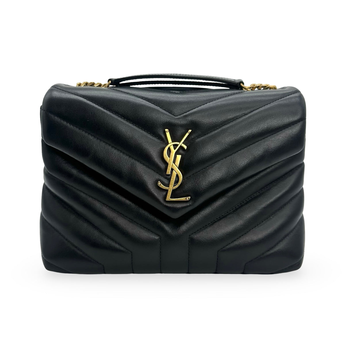 SAINT LAURENT: Quilted Leather Small LouLou