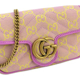 GG Canvas Super Mini Marmont Chain Bag