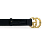 GUCCI: Leather GG Marmont Thin Belt