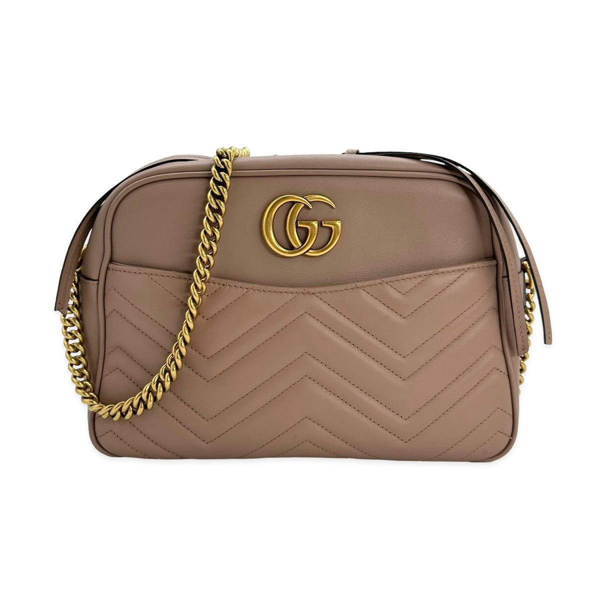 Quilted Leather Large GG Marmont Camera Bag