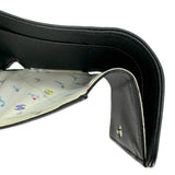 CHANEL: Leather Coco Mark Ski Compact Wallet