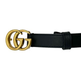 GUCCI: Leather GG Marmont Thin Belt