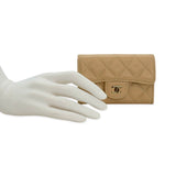 Quilted Caviar Classic Flap Card Holder