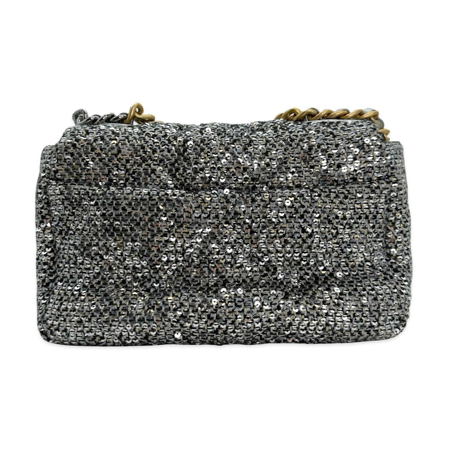 CHANEL: Quilted Sequin Small 19 Flap Bag