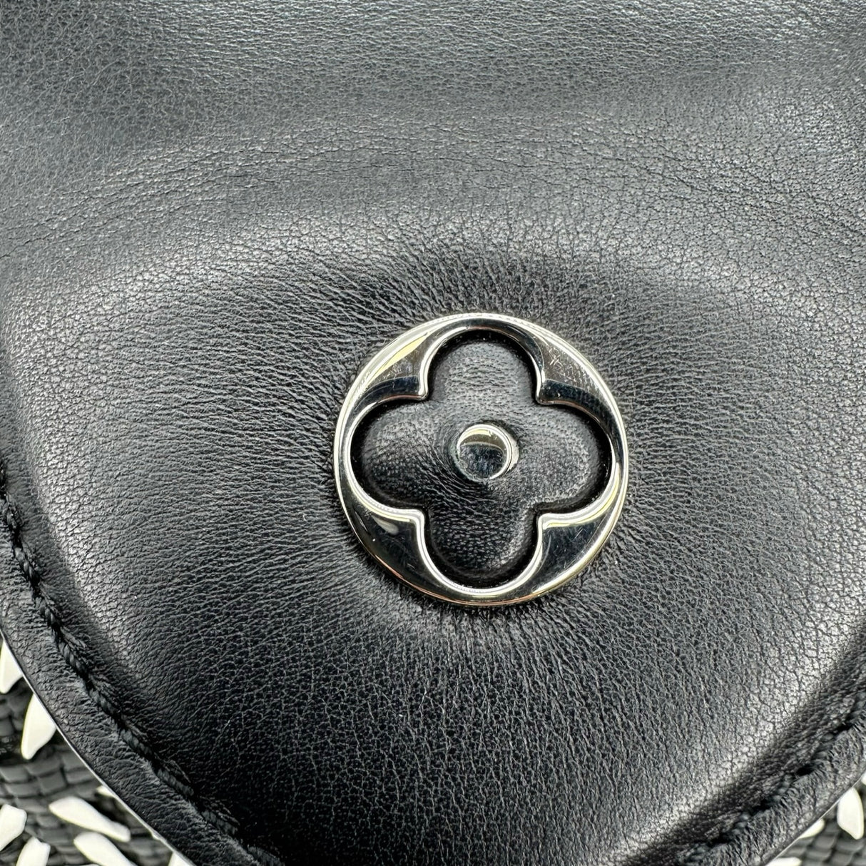 Woven Leather Capucines BB