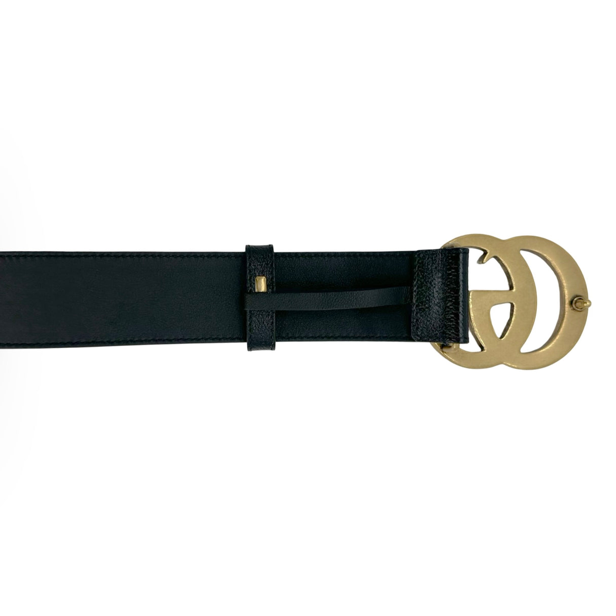 GUCCI: Leather GG Marmont Wide Belt
