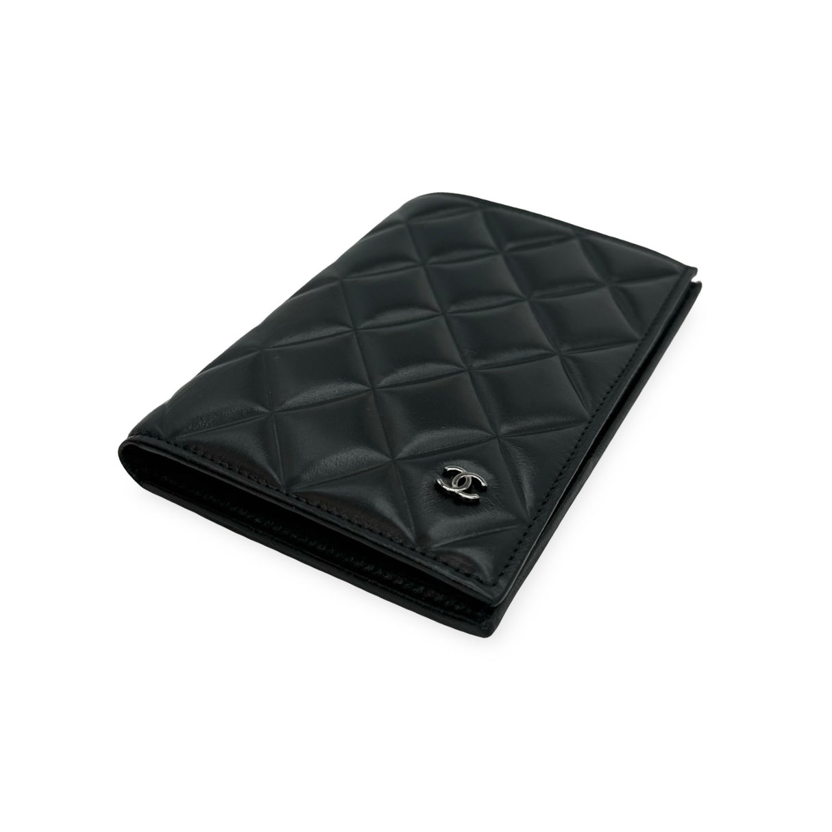 CHANEL: Quilted Lambskin Passport Holder