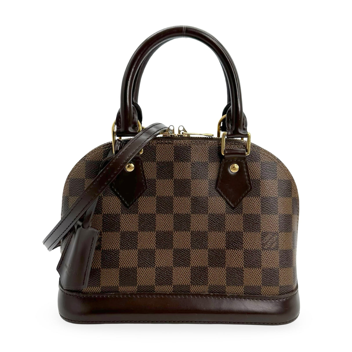 LOUIS VUITTON: Damier Ebene Alma BB