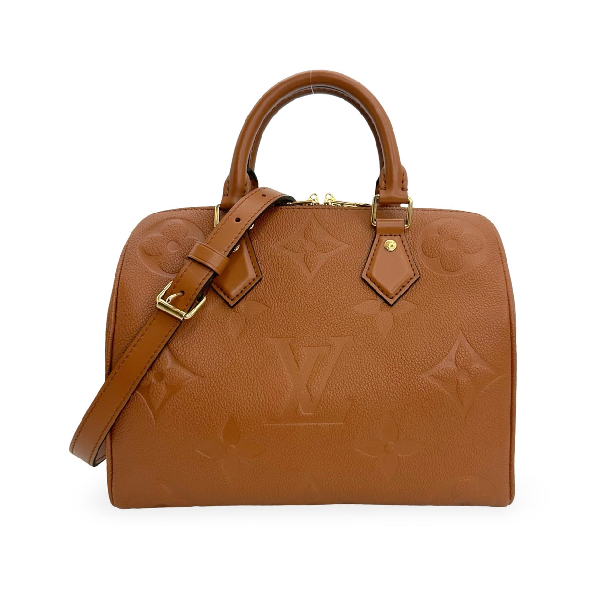 LOUIS VUITTON: Monogram Empreinte Speedy Bandouliere 25