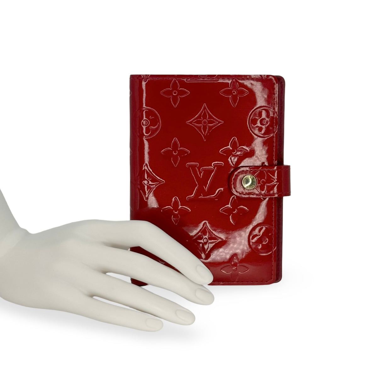 LOUIS VUITTON: Monogram Vernis Small Ring Agenda Cover