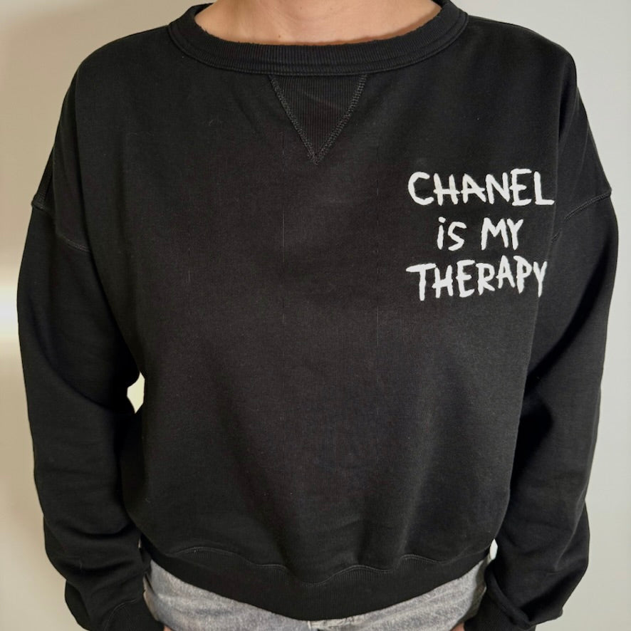 Sweatshirt: Chanel is My Therapy