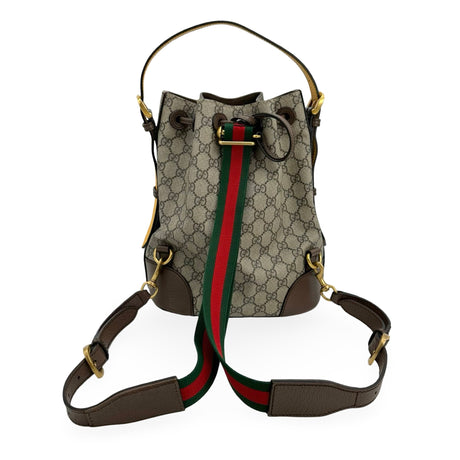GUCCI: GG Supreme Neo Vintage Convertible Bucket Bag Backpack