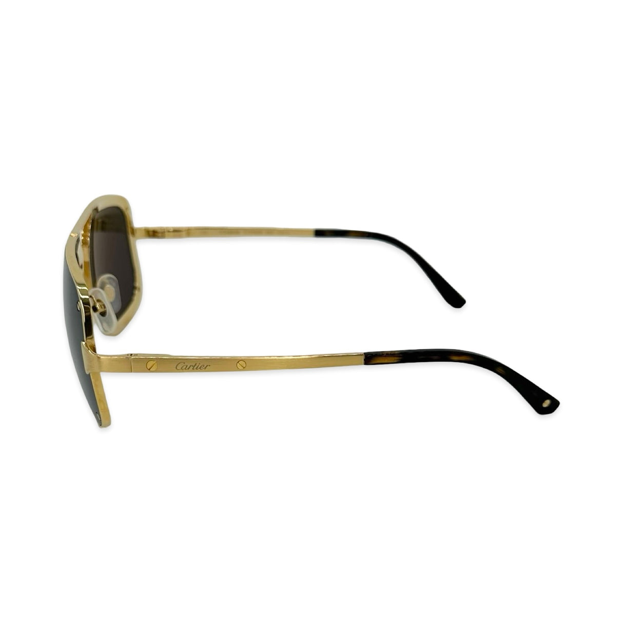 CARTIER: Santos de Cartier Aviator Sunglasses