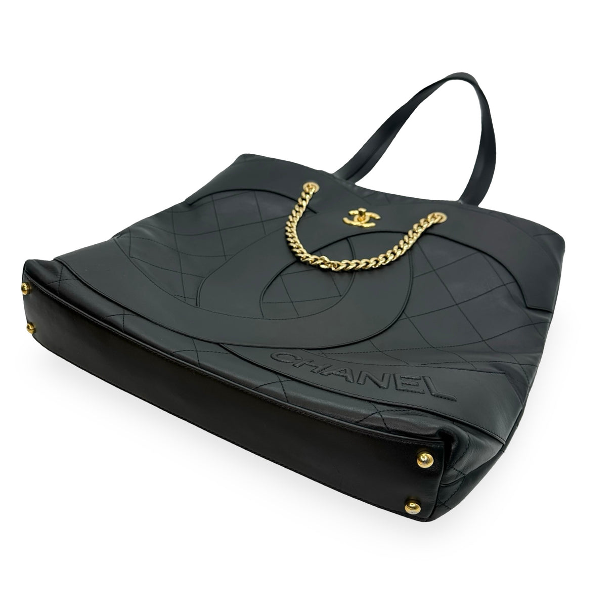 CHANEL: Calfskin Stitched Club Monaco Tote