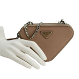 Saffiano Mini Triangle Pouch