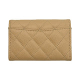 CHANEL: Quilted Caviar Classic Flap Card Holder
