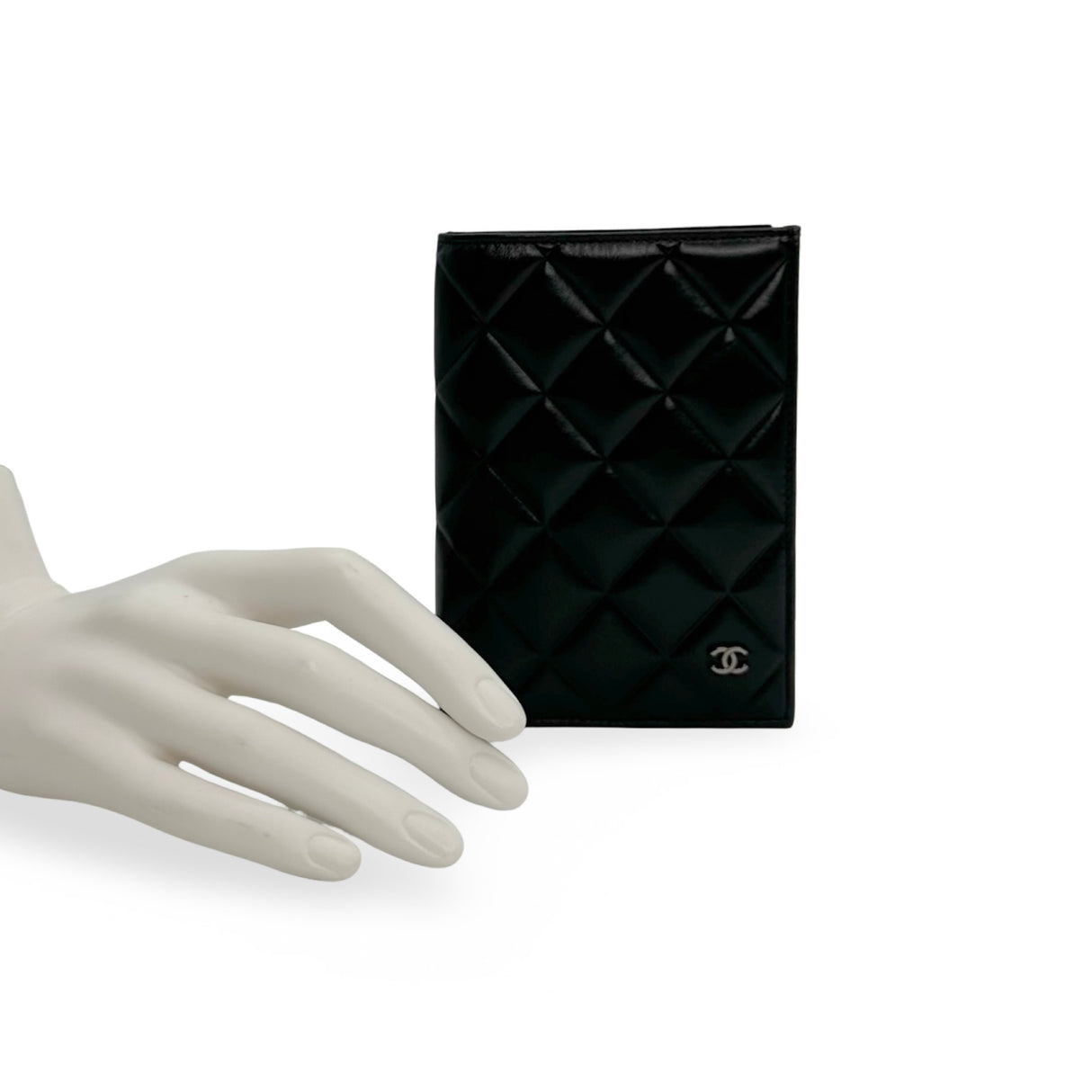 CHANEL: Quilted Lambskin Passport Holder